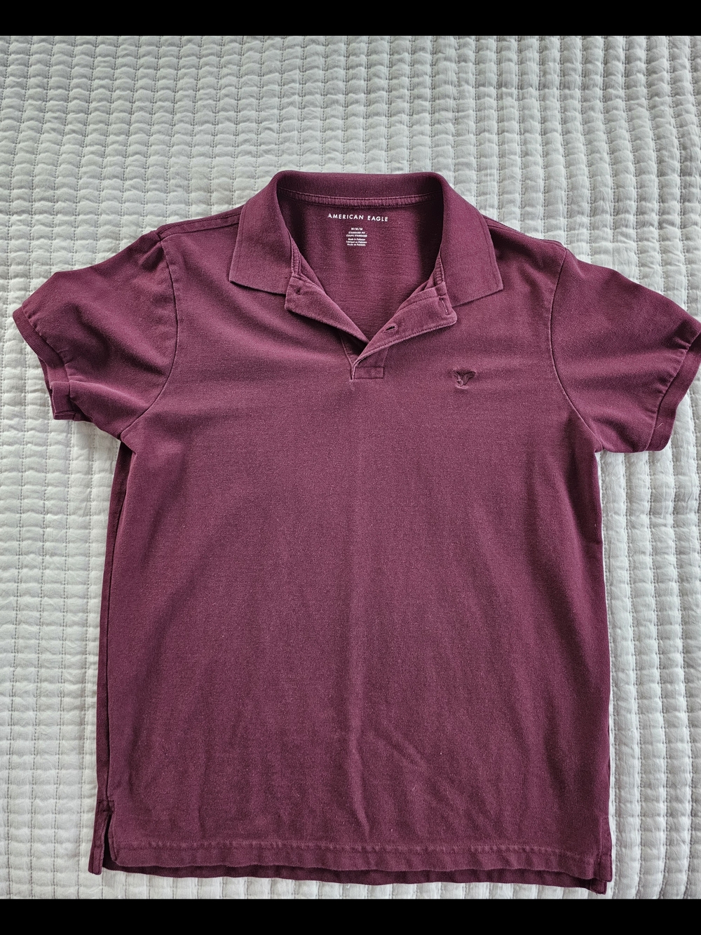 American Eagle Outfitters Men's Polo Shirt - Plum